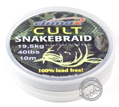 Ледкор без сердечником Climax CULT SnakeBraid 40lb 10m
